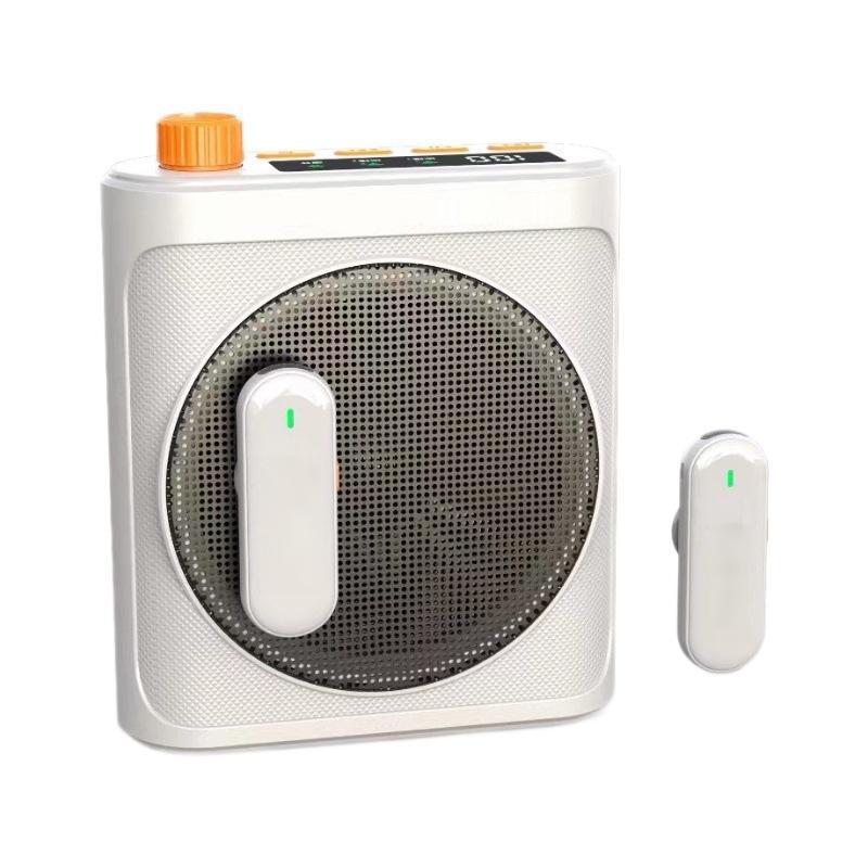Magnetic Dual Lapel Clip Mic & High Power Bluetooth Speaker for Classroom & Tours