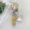 New Literary Oil Painting Style Small Silk Scarf Korean Printing New Trend Women's Narrow Headband Decorative Scarf Slender Ribbon