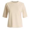 Shop   Women Round Neck Tencel Mono ShorT Sleeve KniT T shirT Ivory Frb Wkn 1215