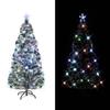 VidaXL Pre-lit Christmas Tree with Stand, Christmas Tree with LEDs, Holiday Decoration, Indoor Party Ornament 242428