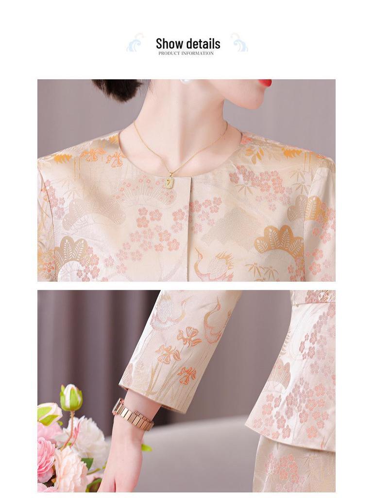 Elegant 2024 Autumn Chinese Style Cheongsam: Perfect for Engagements & Formal Occasions