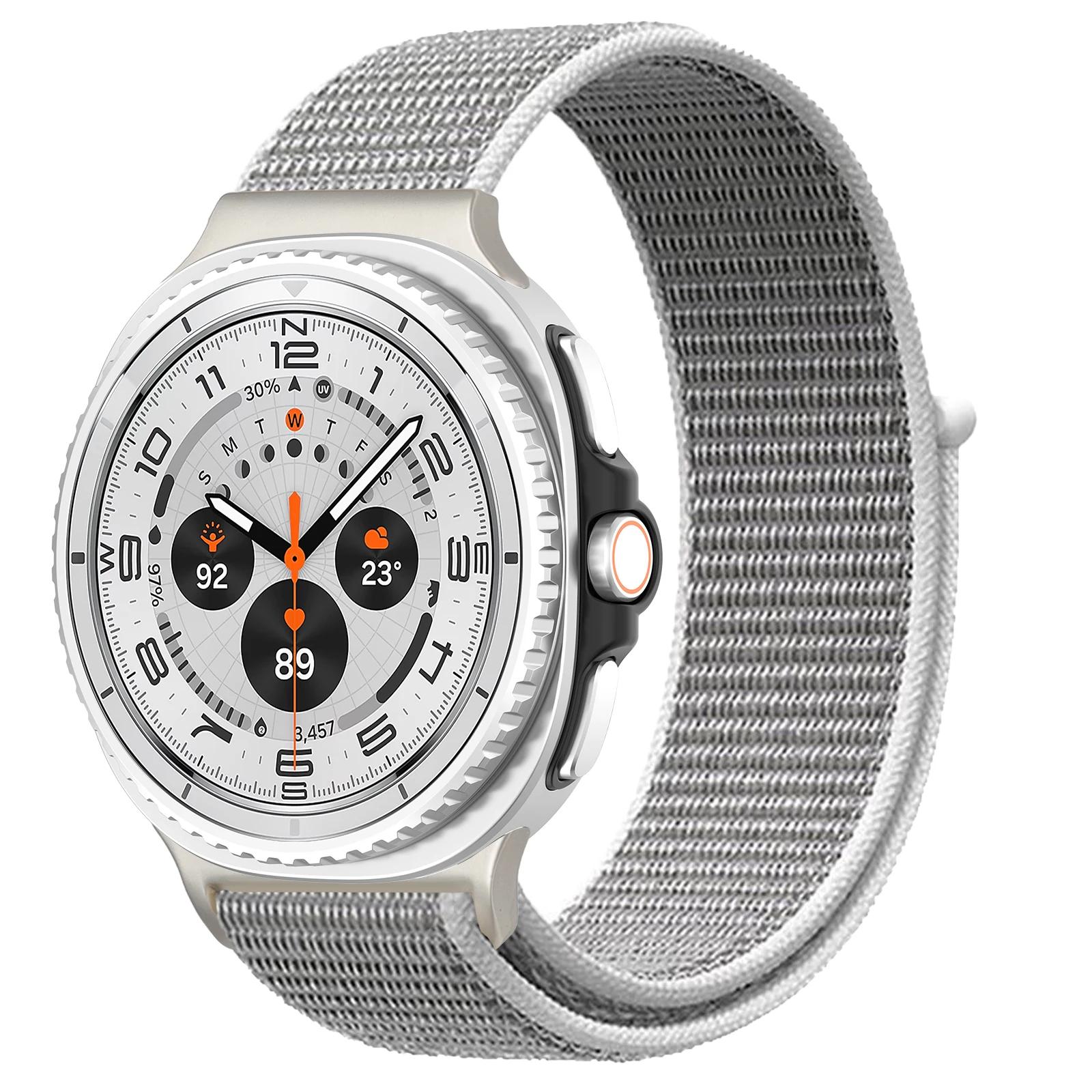 

Nylon Loop for Samsung Watch 8/8 classic band 40mm 44mm 46mm Accessories sport elastic belt brecelet correa Galaxy watch 8 strap Galaxy 8 44mm 40mm морская ракушка