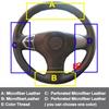 Car Steering Wheel Cover Wrap For Suzuki Grand Vitara 2006-2014 Hand Sewing Auto