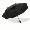 Sun, Moon-themed, Eight-ribbed, Self-folding Umbrella Is Suitable for Everyday Outdoor Use and Is An Ideal Gift for Friends and Family, As A