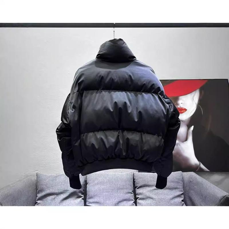Women's Stand-up Collar Padded Jacket, Short Two-piece Suit, Loose Warm Winter Design, Warm Thick Bread Parkas