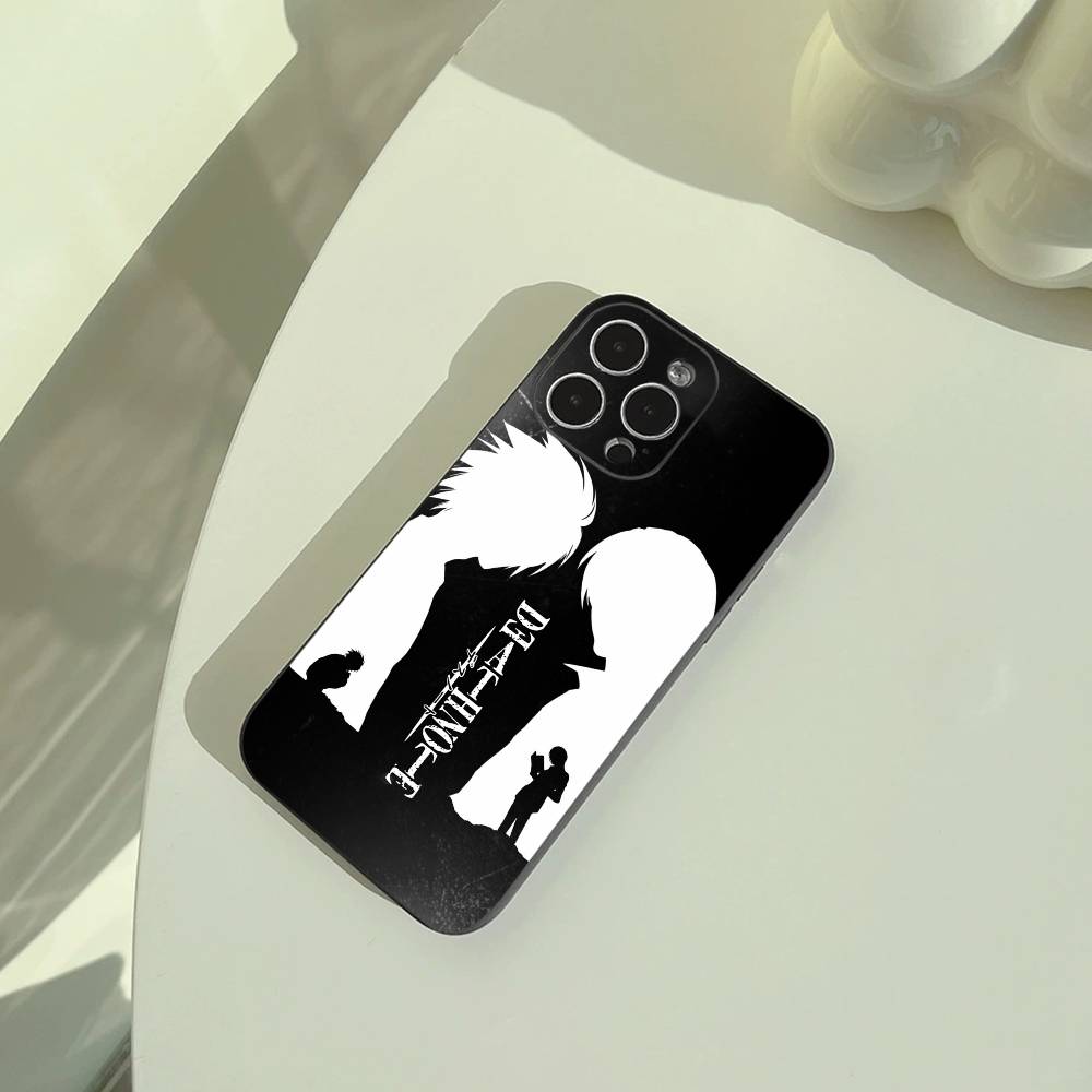 

D-Death- Note- Classic anime Phone Case For iPhone 17,16,15,14,13,12,11 Pro Max,16Plus,XS Soft Black Cover iPhone12PROMAX