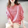 Sweatshirt for Women Cotton Oversize EmbroiderySlimming Loose Round Neck Casual Pullover Long Sleeve Spring Sweatshirt Top