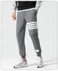 Men's Tide Brand Four-Stripe Casual Jogger Sweatpants - Trendy, Versatile Cotton for Spring and Autumn