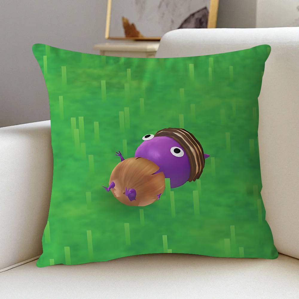 P-Pikmin Pillowcase Toon Gift Cushion Cover Bedroom Home Sofa Chair Seat Decor Pillow Case