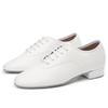 Herren Jungen Atmungsaktive Gesellschaftstanzschuhe Latein Jazz Tango Walzer Schwarze Lederschuhe