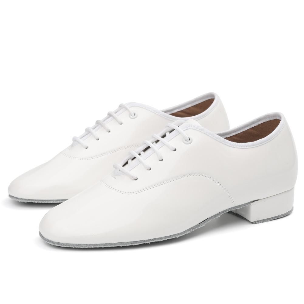 Herren Jungen Atmungsaktive Gesellschaftstanzschuhe Latein Jazz Tango Walzer Schwarze Lederschuhe