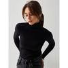 Herbst Winter Rollkragen Strickpullover Mode Damen Casual Pullover Unterteil Langarm Pullover Einfarbig Schlicht Basic Oberteile Strickbekleidung 1224
