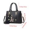 Fashion PU Leather Shoulder Bags Solid Color Large Capacity Ladies Handbags with Pendant Female Messenger Bag