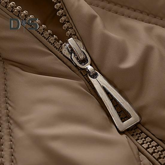 Women Winter Vest Thickened Padded Sleeveless Windproof Stand Collar Heat Retention Neck Protection Pockets Loose Cardigan Outdoor Waistcoat