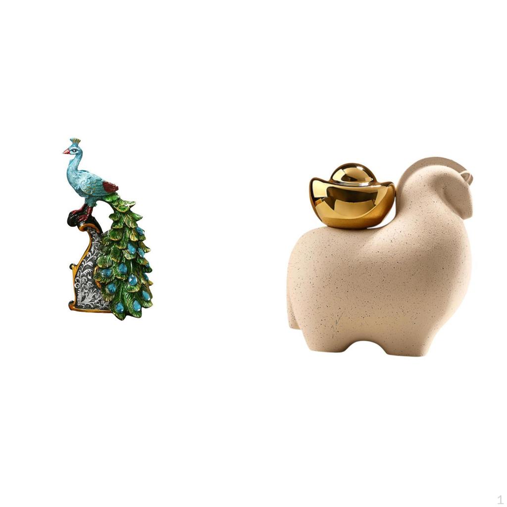 Elegant Miniature Animal Sculpture Collection for Bedroom Office Living Room Bookshelf Home