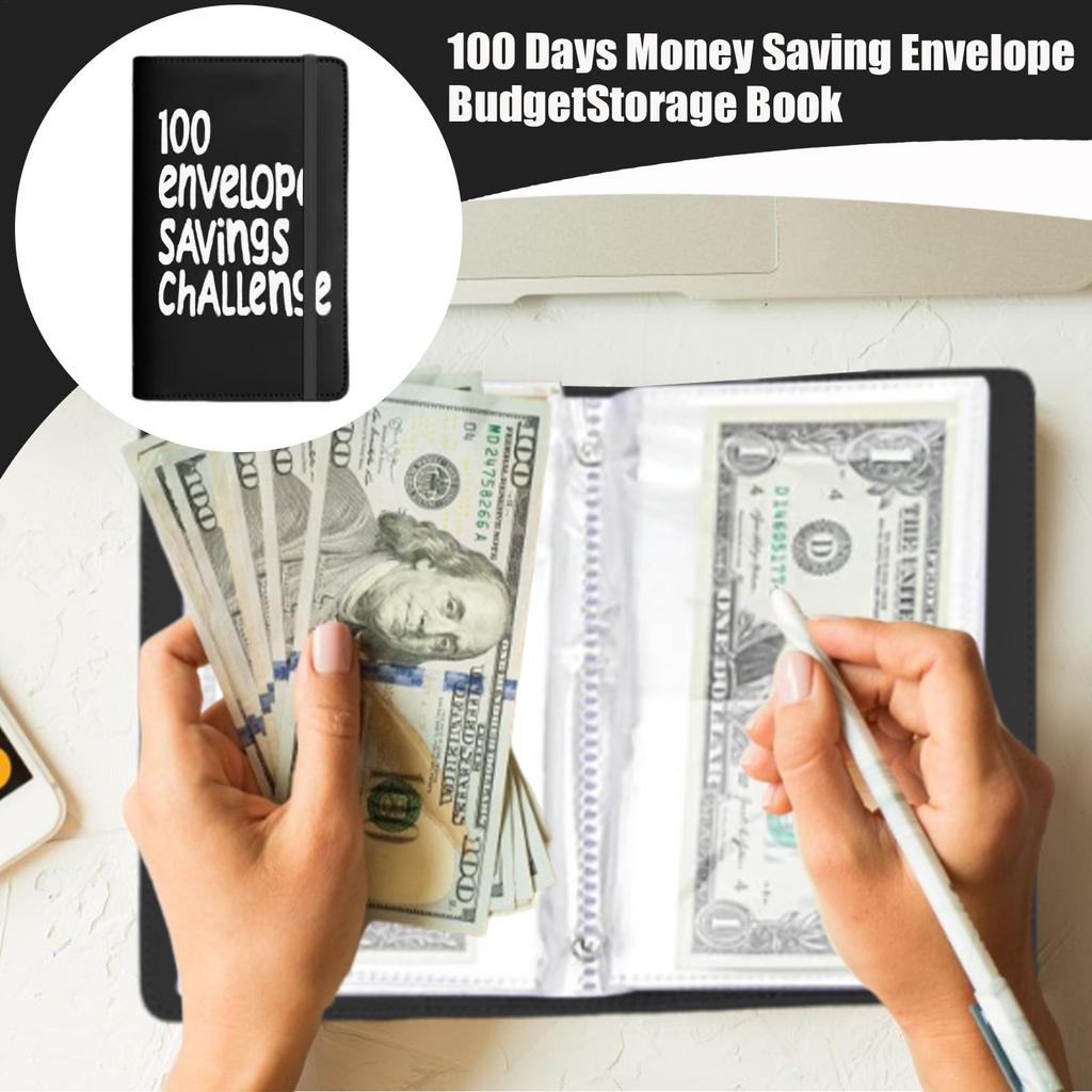 100 days Envelope Challenge Binder Save Savings Challenges Loose-Leaf Binder Budget Binder With Cash Envelopes Money Organizer