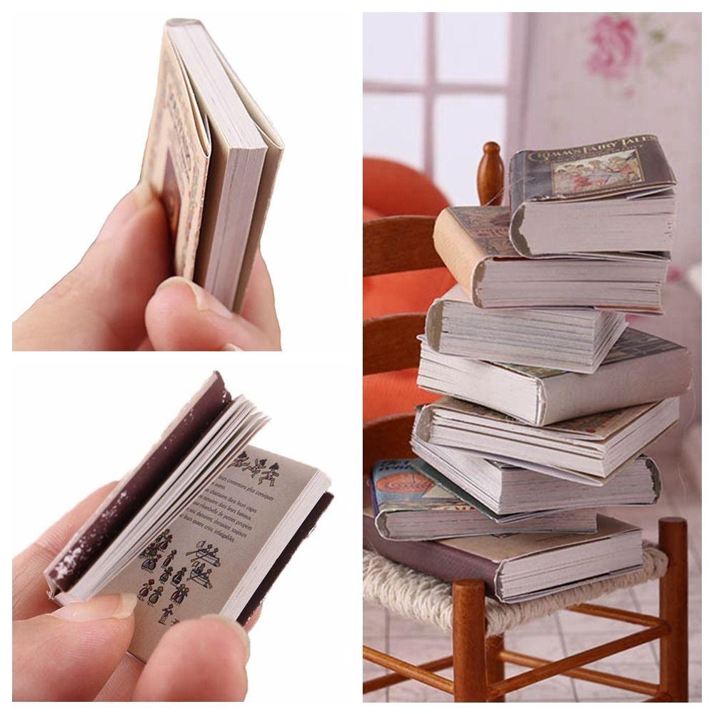 1/6 1/12 Dollhouse Book Multicolor Mini Books Gifts Miniature Book Model