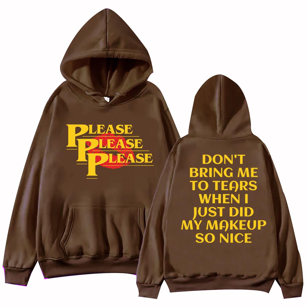 “Please Please Please” Lyrics Sabrina Carpenter Hoodie Harajuku Pullover Tops Sweatshirt Fans Gift Hoodie  Hoodie Bape