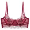 French Style Sexy Lace Bra Set Women Unlined Minimizer Bust Plus Size