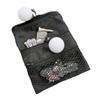 Golf Ball Bag with Waist Clip 3 Pockets Waterproof Nylon Golf Ball Tee Tools Accessories Organizer Pouch Holder Men Women Golf Enthusiasts Gift