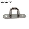 Stainless Steel Oval Door Latch Eye Plate & Buckle 304/316