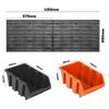 Tools Wall Storage Shelf Tool Holders 28 Stacking Boxes Wall Mounted Tool Rack Extra Strong Wall Plate for Wrench Screwdriver