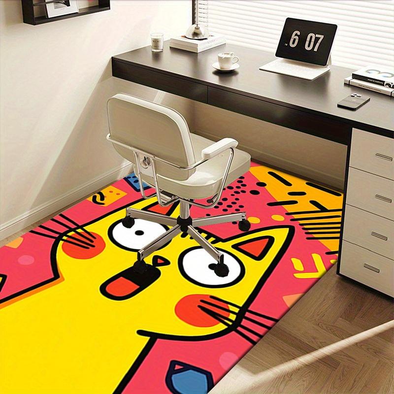 Line Kitten Office Carpet Soft Polyester Entrance Carpet Washable Non slip Machine Washable Indoor C