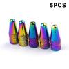 4/5PCS Tire Valve Stem Caps Anodized Aluminum Wheel Valve Covers Accessories Universal Cars SUVs Bikes Trucks And Motorcycles·