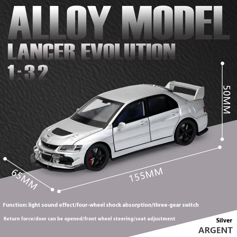 New Simulation 1:32 Sound and Light Pull Back Car Model Shock Absorption Steering Three-speed Switch Children's Toy Gift Boy Gift Trendy Ornaments