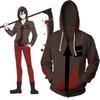 Moletom com Capuz Estiloso de Anime Angels Of Death Isaac Foster Zack Casaco Suéter Fantasia Cosplay Para Conforto e Calor Máximos
