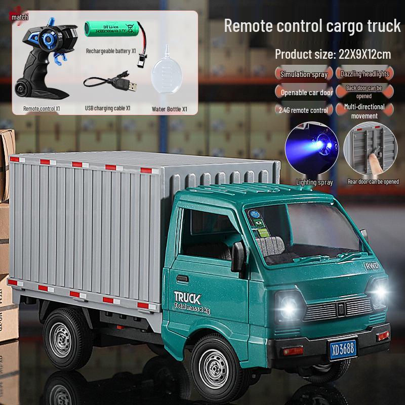 Remote Control Sound & Light Drift Van - Double Door Simulation Toy Car for Kids