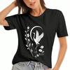 Cowgirl Stiefel Unisex Baumwoll T-Shirt, Premium Baumwolle Grafik T-Shirt, Langlebig Und Bequem, Lässig Und Modisch, Stern Cowgirl Stiefel Thema Baumwoll Oberteil,Du