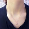 Purple Gold Inlaid Zircon Sunflower Pendant, Colored Gold-Plated Rose Gold Exquisite Necklace Set Chain.