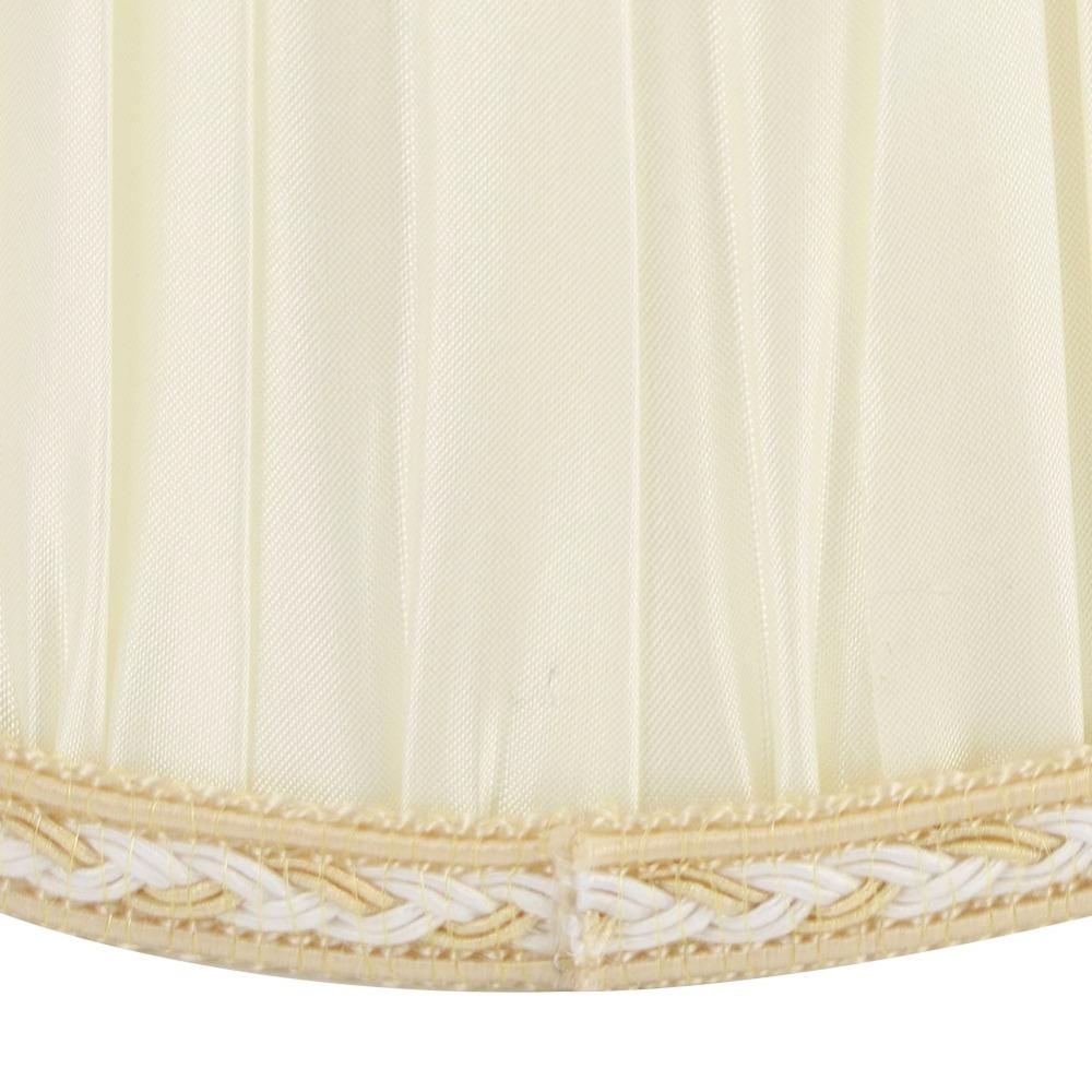 6PCS Cloth Fabric Lampshade Beige Color Pleated Lamp Shades Decorative Small Lamp Shade Table Lamps