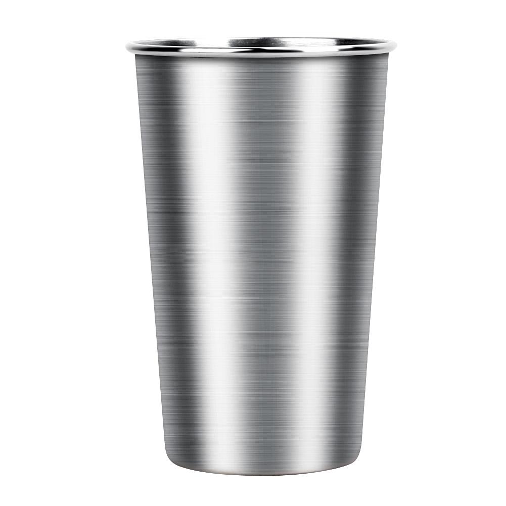 500ML Kaltgetränkebecher Praktische Edelstahlbecher Umweltfreundlich Leicht Schön Outdoor Reiseartikel