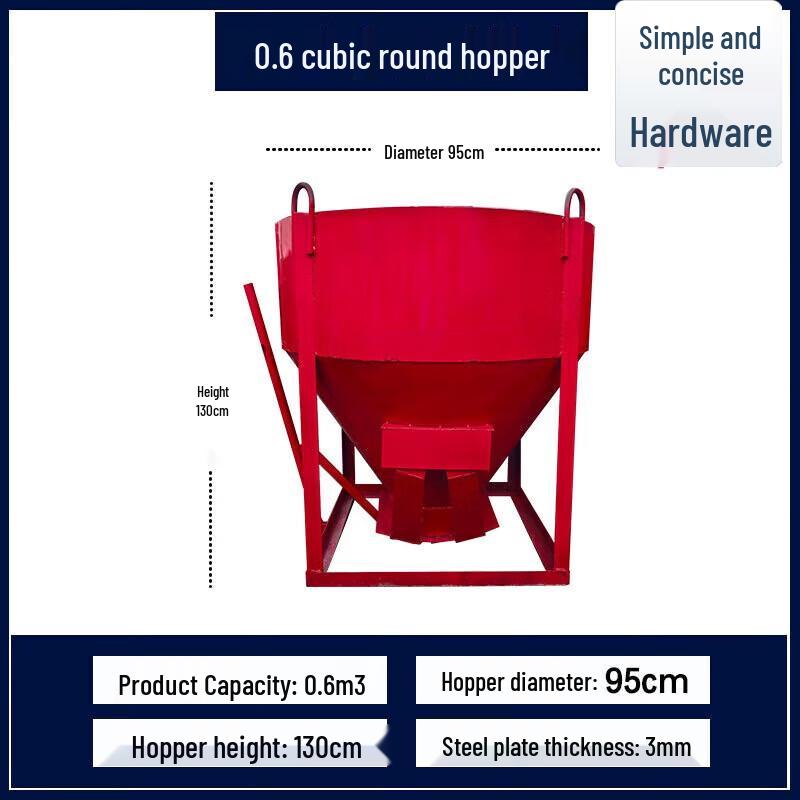 Concrete & Mortar Tower Crane Hopper CN plug (adapter included)