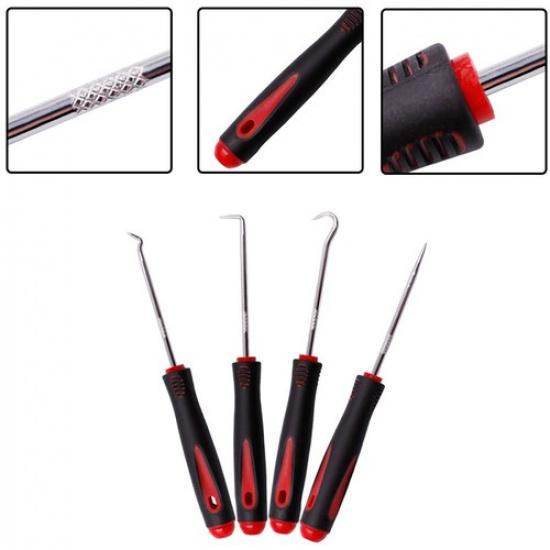 4pcs 160mm Car Pick&Hook Tools O-Ring Oil Seal Gasket Puller Remover Hand Tools