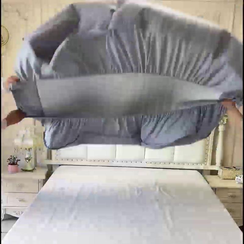 New Style Class A Raw Cotton Padded Waterproof Fitted Bed Sheet Mattress Cover Bedspread Comforter for Bedding Protection