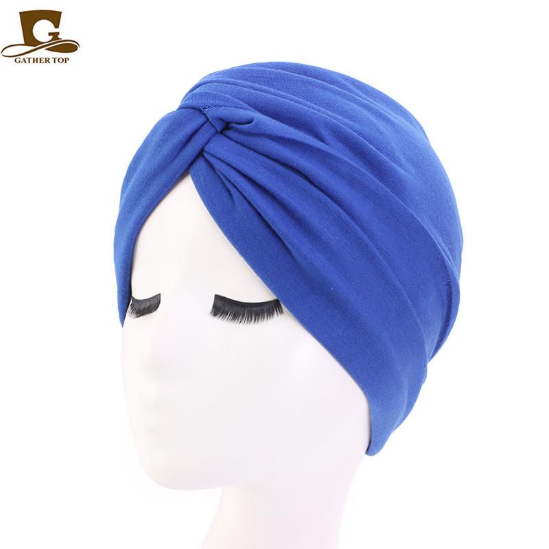 Imitation cotton cross Indian hat, headscarf hat, twist hat, popular headgear TJM