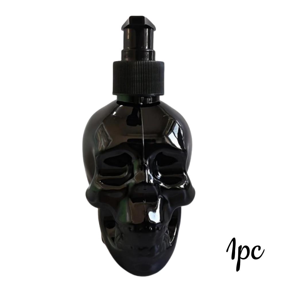 1/3pcs Skull-Shaped Lotion Dispenser Refillable Pump Bottle for Shampoo Moisturizer HandSoap Storage Home Bathroom Holiday Decor