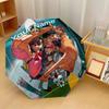 Custom Text Automatic 8 Bone Umbrella, Portable Sun Rain Protection UmbrellaDandadan