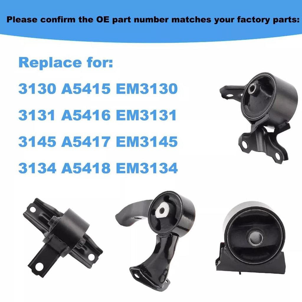 Motor Trans Mount Engine Mounting Kit A5415 5415 MK5415 Set Support Bracket for