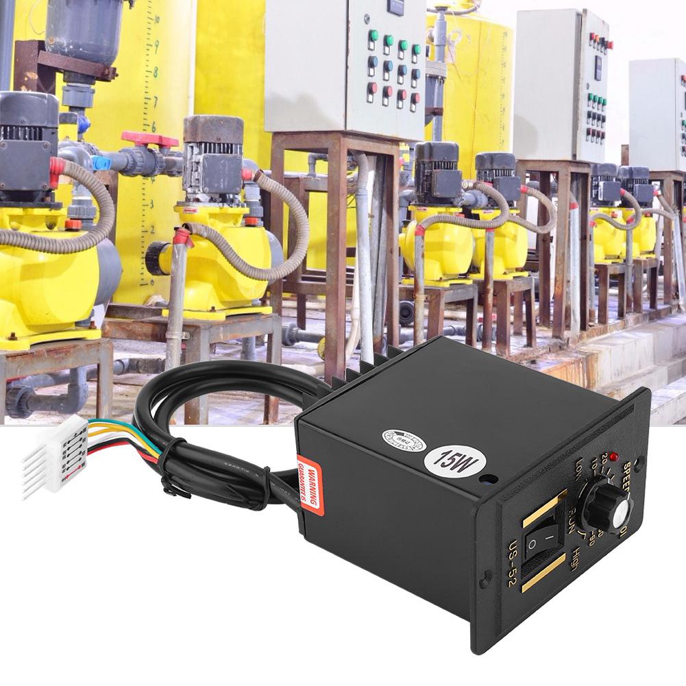 BERM Motor Speed Controller US52 15W Electric Motor Speed Regulator 3.96 Connector AC220V