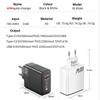Ładowarka USB C 65W Super Szybkie Ładowanie Typ C PD Adapter Ścienny do Telefonu Komórkowego dla iPhone 16 Pro Max Xiaomi Samsung S24