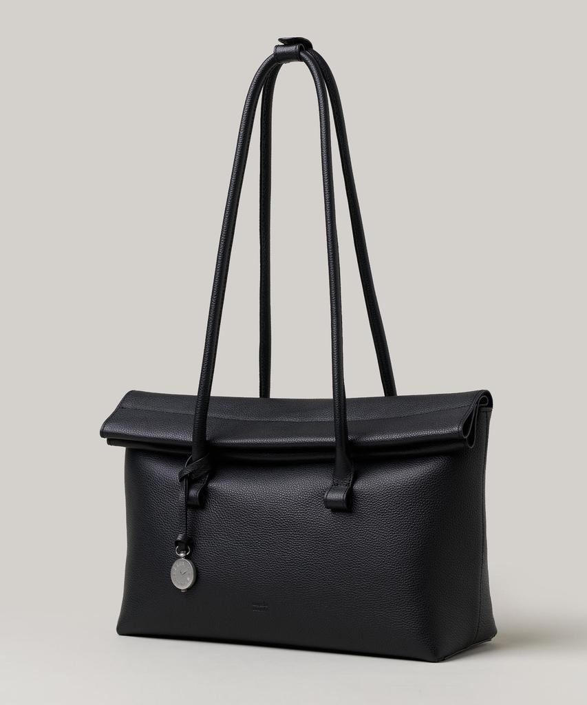 Monde Monde Magnet Clock Shoulder Bag Black
