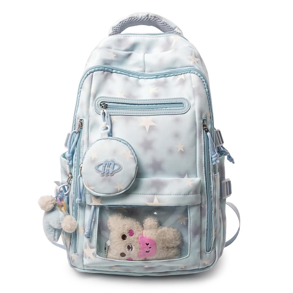 Schoolbag New Junior High School School Bag Female Students Grades 3 to 6 Large Capacity Lightweight Backpack College Style Backpack Female