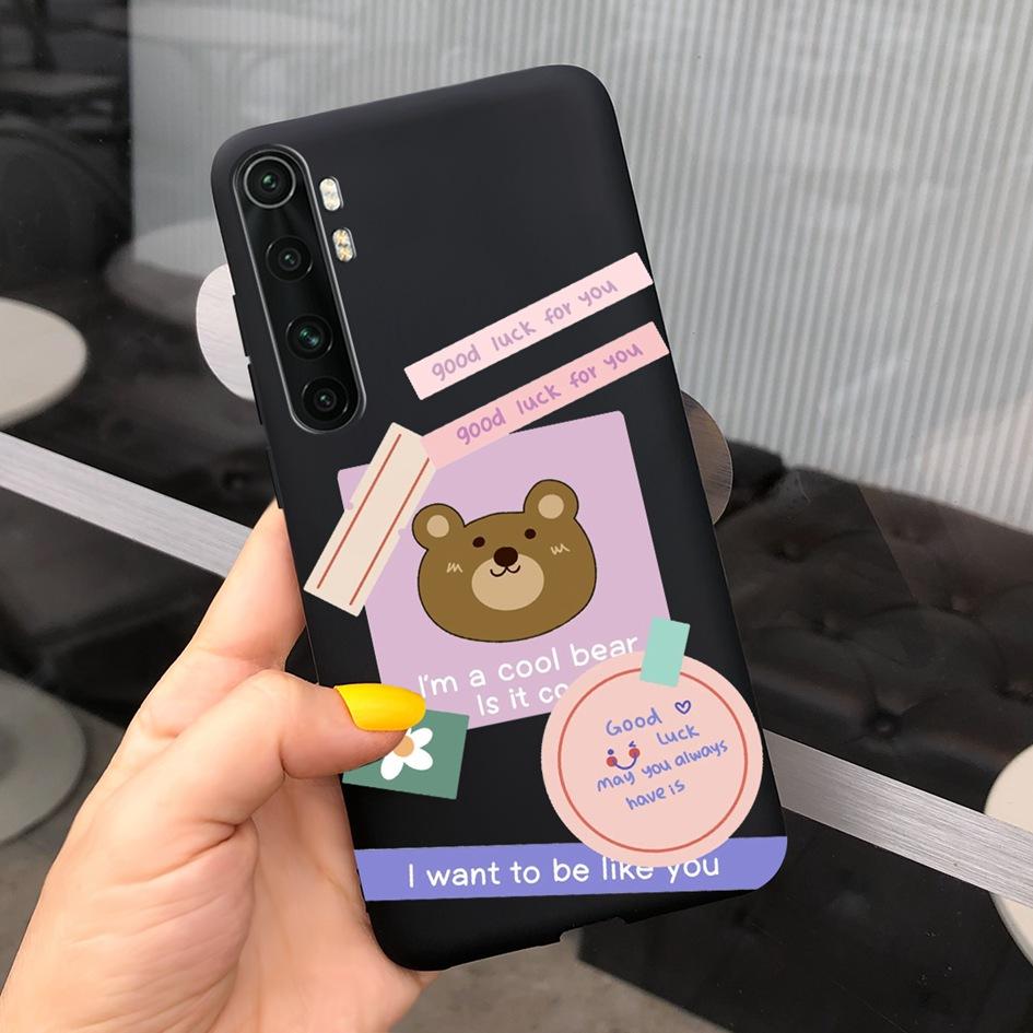 For Xiaomi Mi Note 10 Lite Case 6.47" Fashion Cute Girls Painted Soft TPU Cover For Xiaomi Note 10 Lite MiNote10 Lite Phone Case