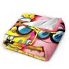 Cartoon Animated Blankets SpongeBob SquarePants Fuzzy Awesome Warm Throw Blankets for Bed Sofa Decoration