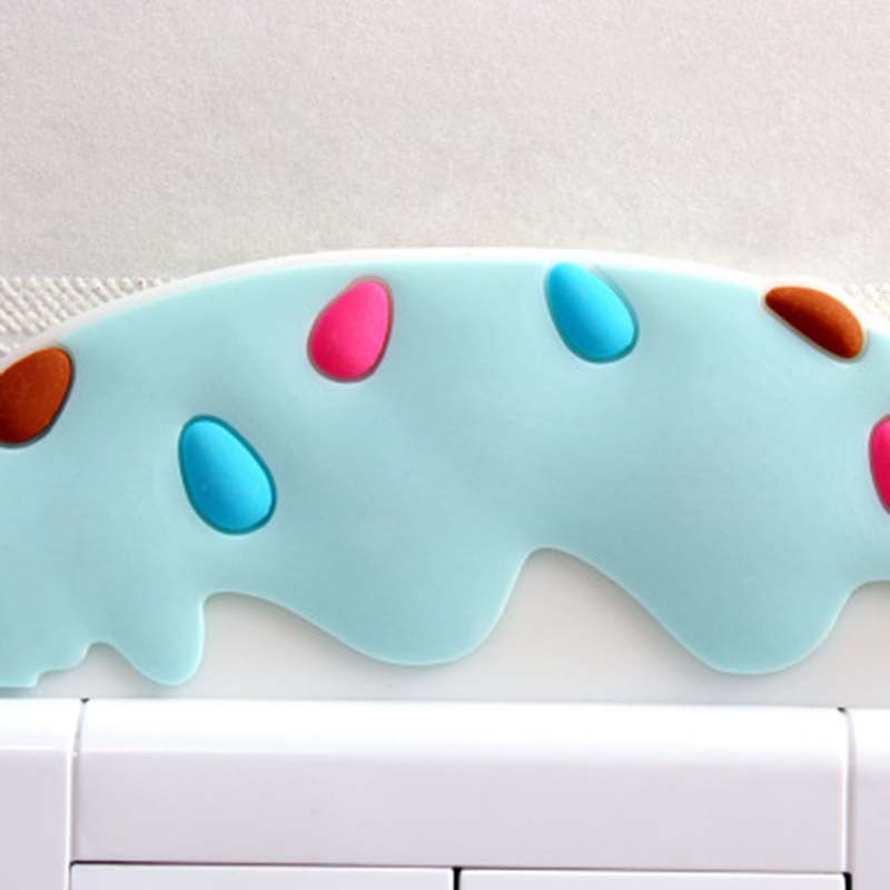 3D Switch Stickers Silicone Wall Sticker Luminous Cactus Plant Protective Cover for Switch Socket Cartoon Home Decoration