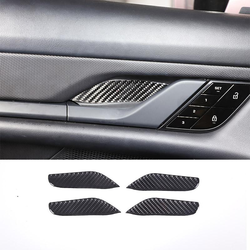 Soft Carbon Fiber for Porsche Taycan 2019-2025 Car Interior Dashboard Center Console Door Decoration Stickers Car Accessories